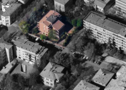 Vista aerea del condominio "Edera"
