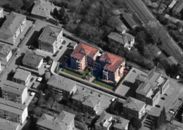 vista aerea del condominio "Le Palme"