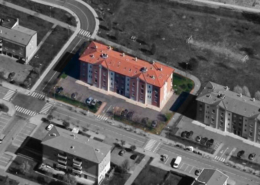 Vista aerea del condominio "2000"
